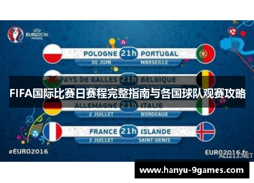FIFA国际比赛日赛程完整指南与各国球队观赛攻略